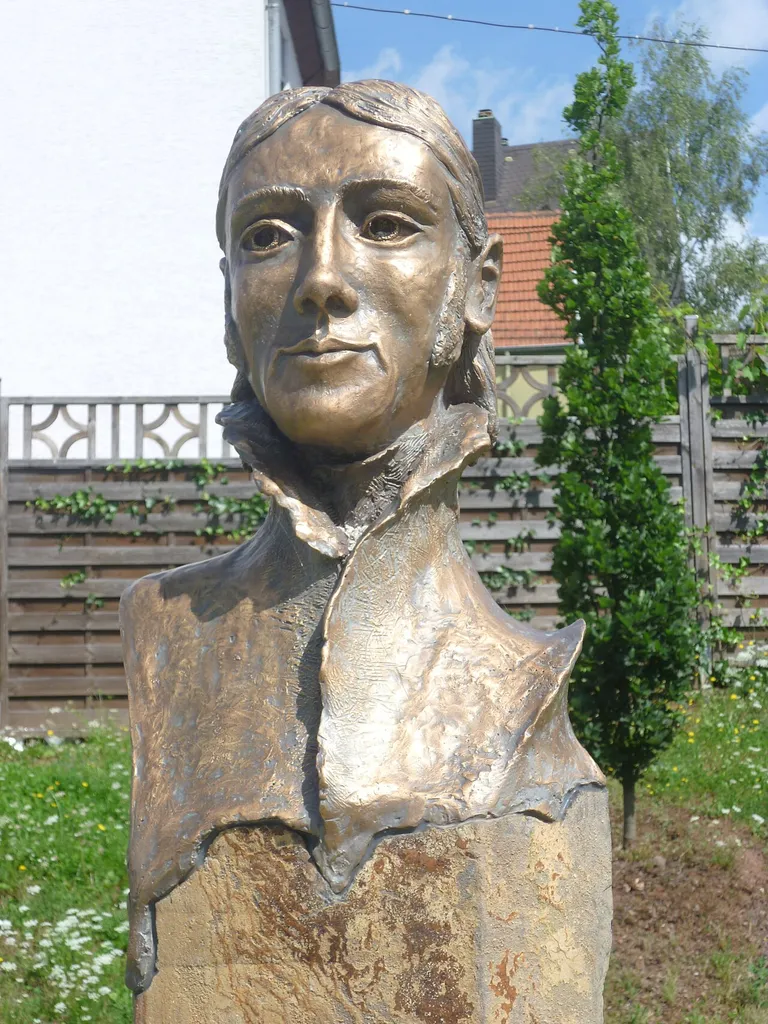 Büste von Johann Friedrich Wilhelm Pustkuchen in Wiebelskirchen