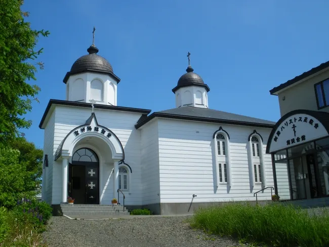 Orthodox Church in Kushiro, dedicated to Pentecost (the church of the descent of the Holy Spirit), belonging to Orthodox Church in Japan.