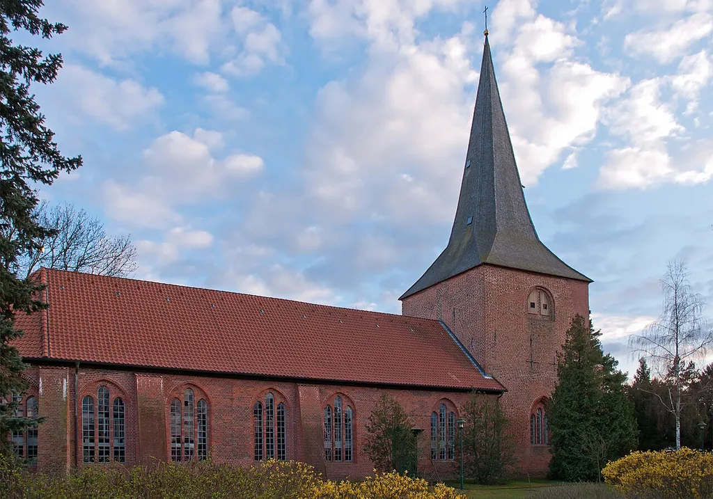 Church St. Mary in the village Stapel (Amt Neuhaus, district Lüneburg, northern Germany).