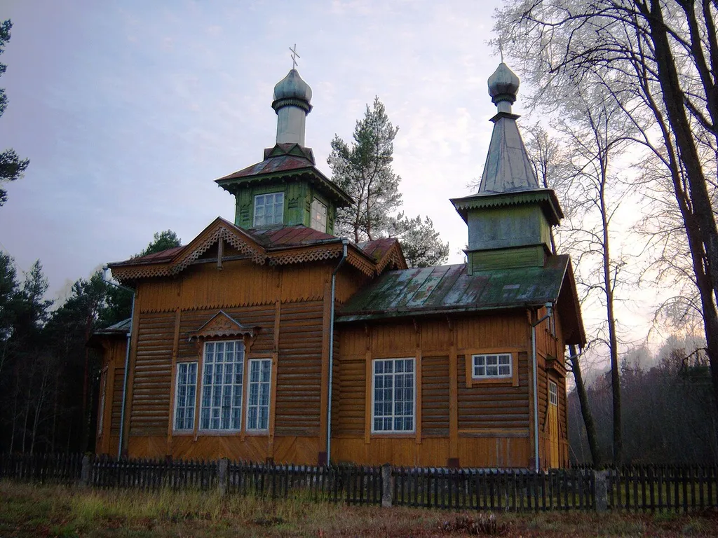 Orthodox church of the Holy Martyr Nicander in Lebeniškiai, Biržai District, Lithuania