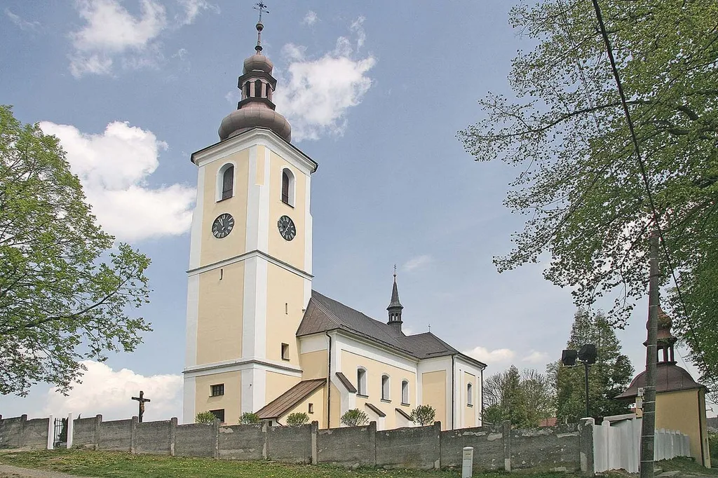 St George church in Pomezí, Svitavy District, the Czech Republic.