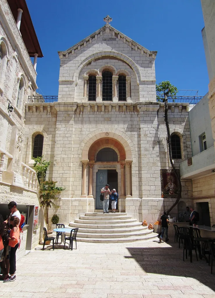 Die armenisch-katholische Kirche der Schmerzen Mariä unweit des Österreichischen Hospizes