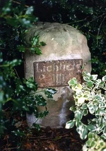 Milestone, Garden of Old Rectory, Church Lane, Mavesyn Ridware