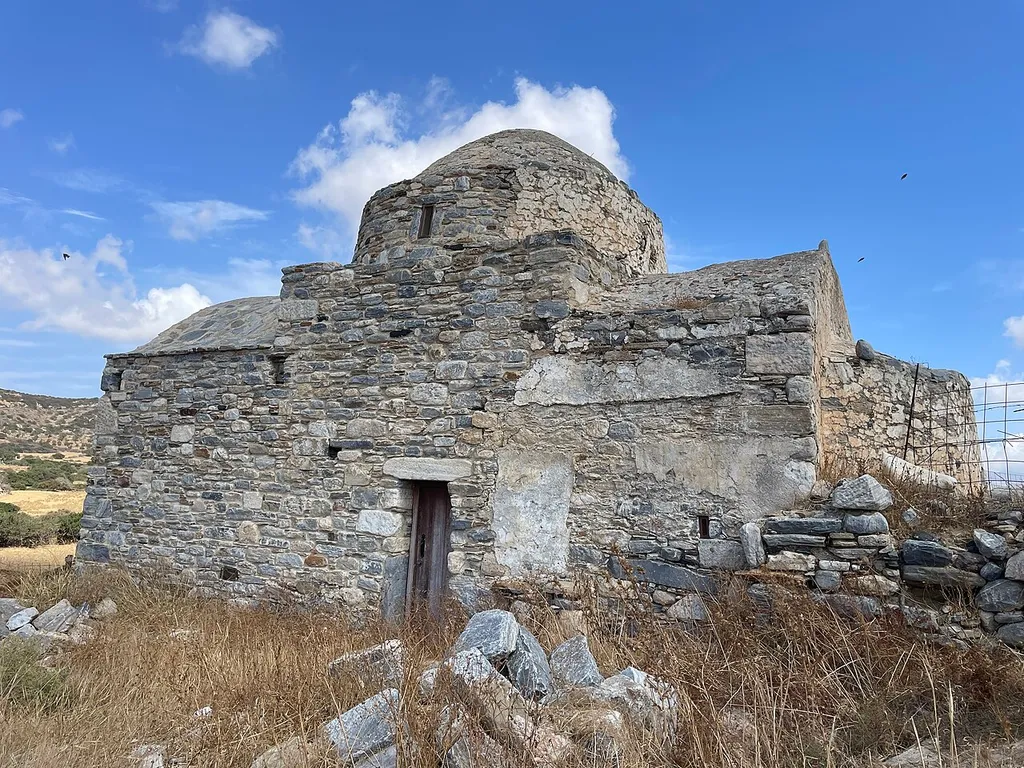 domed medieval church of John the Baptist at Baouzi, Gyroulas, Naxos