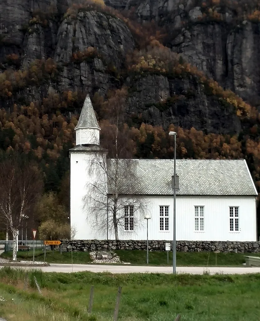 Lunde church in Sirdal, Norway, from 1873. Arch. Hans Ditlev Franciscus von Linstow.