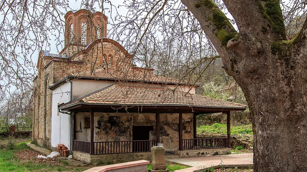 View of the St. Stephen's Church in the village Konče