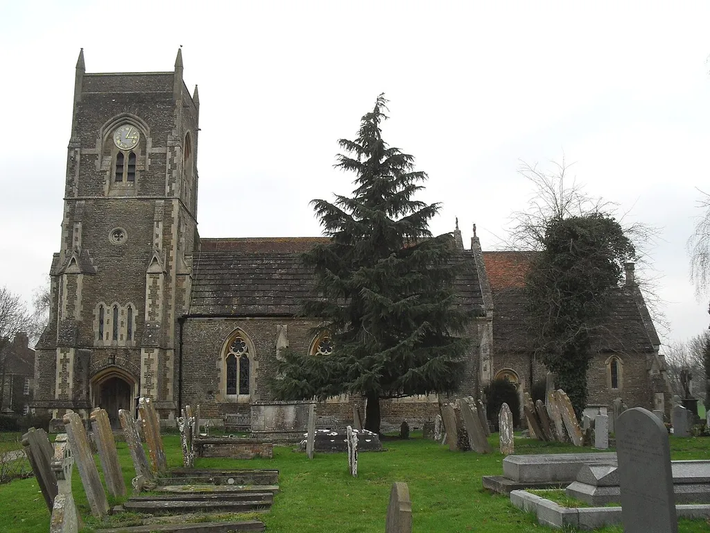 St Peter's parish church, Slinfold, West Sussex, seen from the south