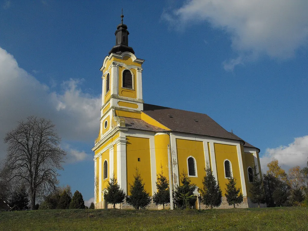 Church in Tornyiszentmiklós, Hungary.