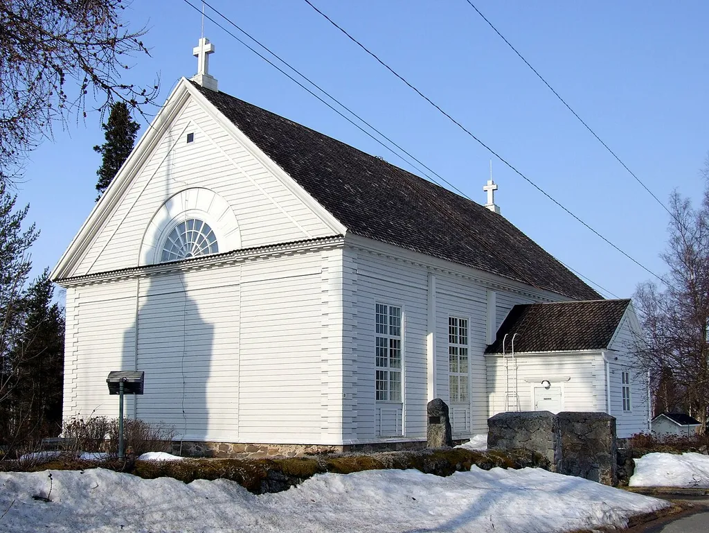 Simo church. Built in 1846. Designed by architect Ernst Bernhard Lohrmann