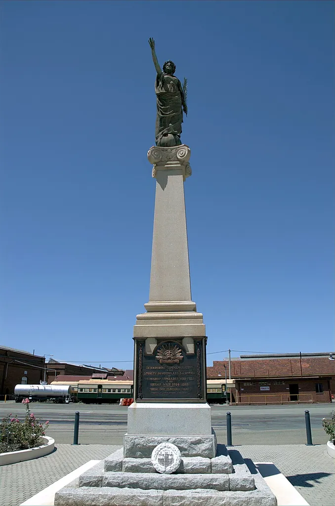 "Peace" – Memorial to Fallen Soldiers - at Midland Railway Workshops in the Perth suburb of Midland, Western Australia.