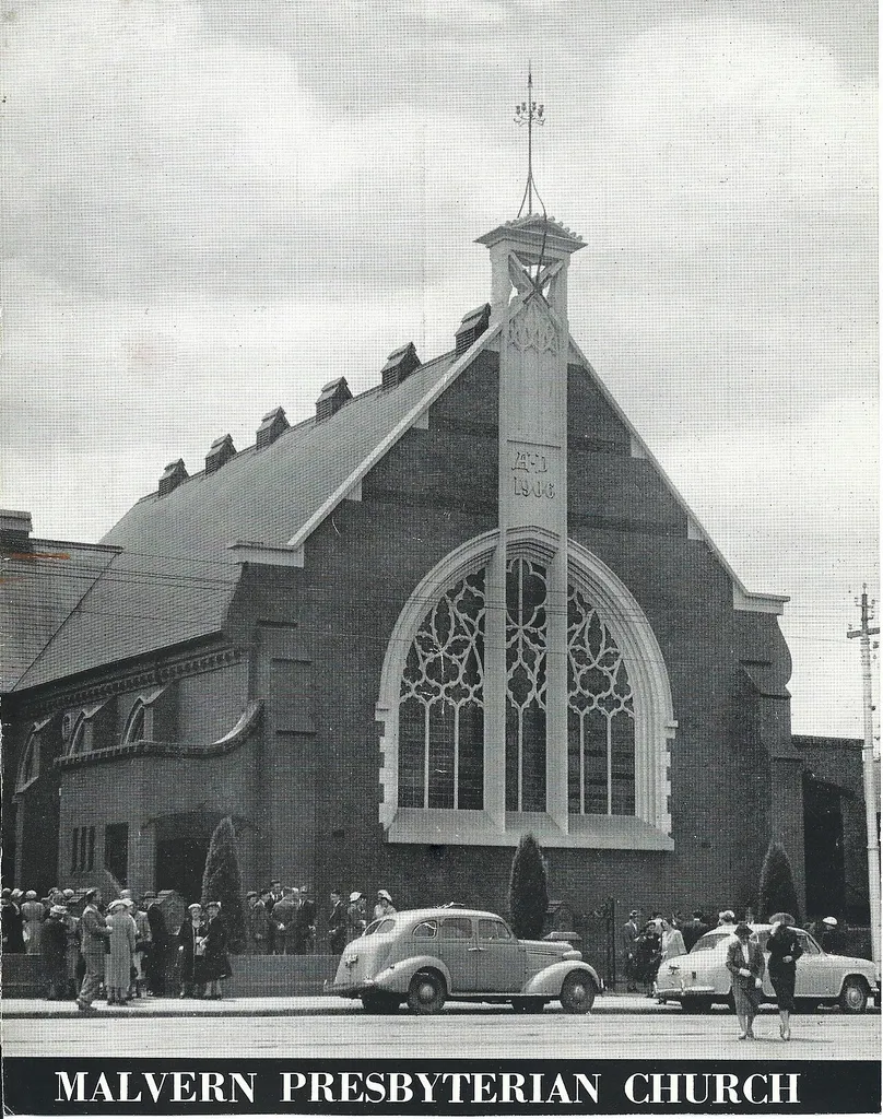 1955 Commemorative Booklet - Malvern Presbyterian Church, Melbourne, Victoria