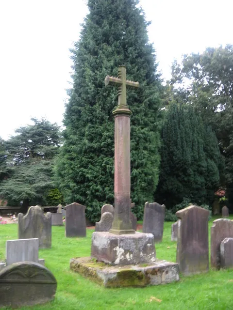 Cross in St. Michael's and All Angels churchyard at Penkridge