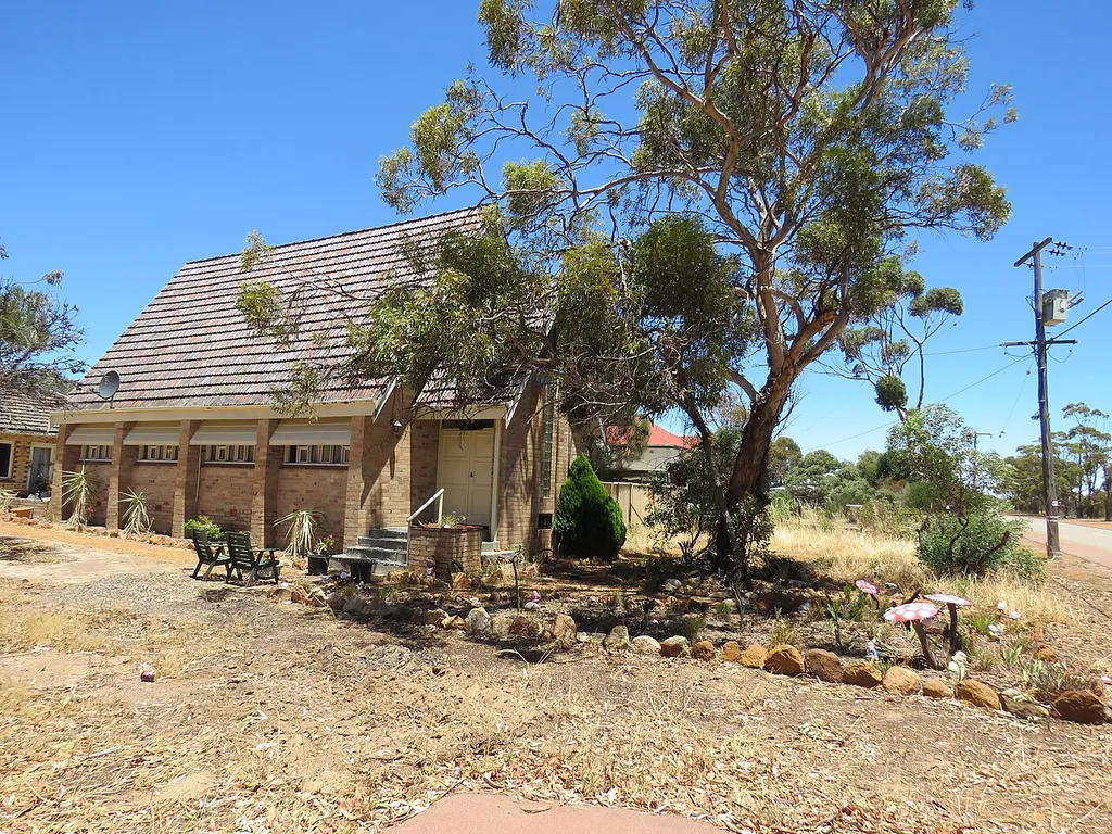 The heritage listed Uniting Church &amp; Hall, Harrismith, Western Australia.
