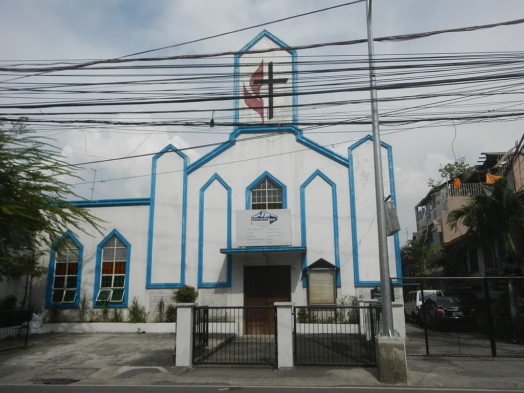 77 Filipino Martyrs United Methodist Episcopal Church Memorial (Elpidio Quirino Avenue, Tambo, Parañaque City) from NAIA Road Legislative districts of Parañaque 1st District, Districts and barangays Barangays San Antonio 14°27'56"N 121°1'52"E San Isidro 14°28'1"N 121°0'40"E San Dionisio 14°29'2"N 120°59'33"E from Baclaran, towards La Huerta 14°29'50"N 120°59'43"E beside Santo Niño 14°30'14"N 121°0'11"E Tambo 14°30'59"N 120°59'20"E Parañaque City along Elpidio Quirino Avenue (Note: Judge Florentino Floro, the owner, to repeat, Donor Florentino Floro of all these photos hereby donate gratuitously, freely and unconditionally Judge Floro all these photos to and for Wikimedia Commons, exclusively, for public use of the public domain, and again without any condition whatsoever).