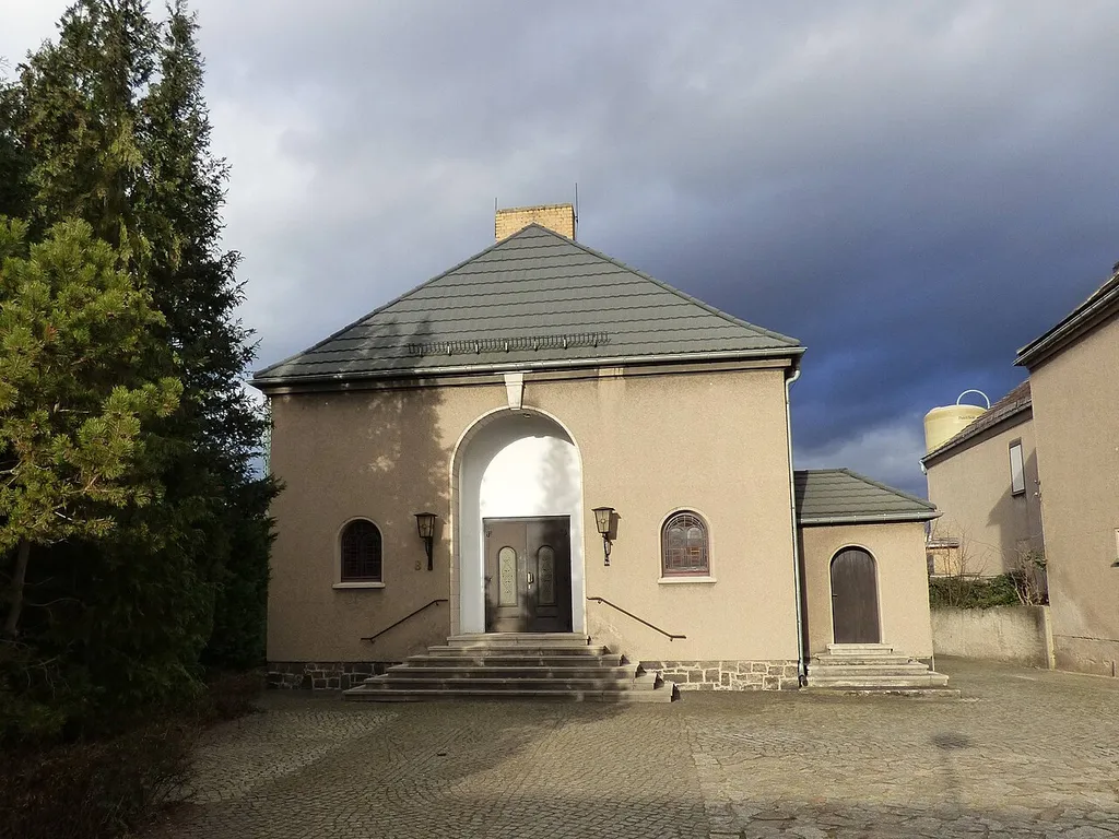 Die Neuapostolische Kirche in der Feldstraße in Elsterwerda.
