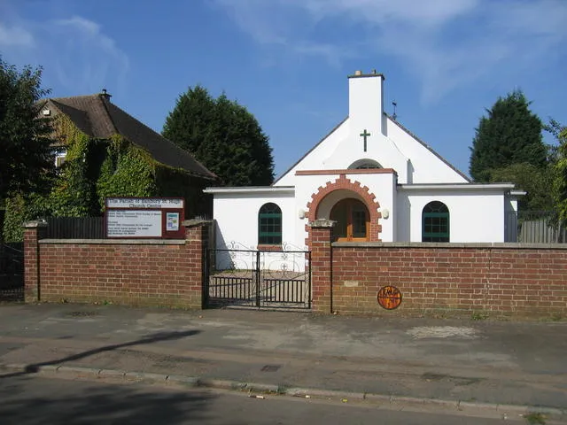 Church of England parish church of St Hugh, Ruskin Road, Easington, Banbury, Oxfordshire, seen from the southeast