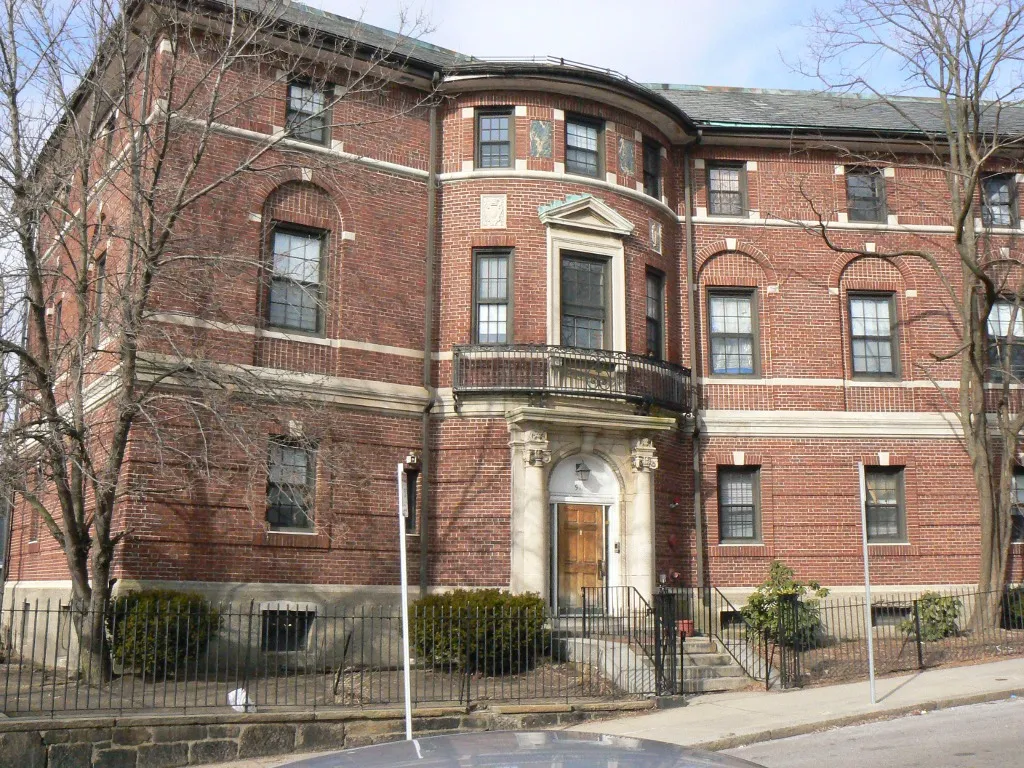 One of the buildings formerly belonging to the now-closed St. Joseph Catholic Church in the Roxbury neighborhood of Boston, Massachusetts.
