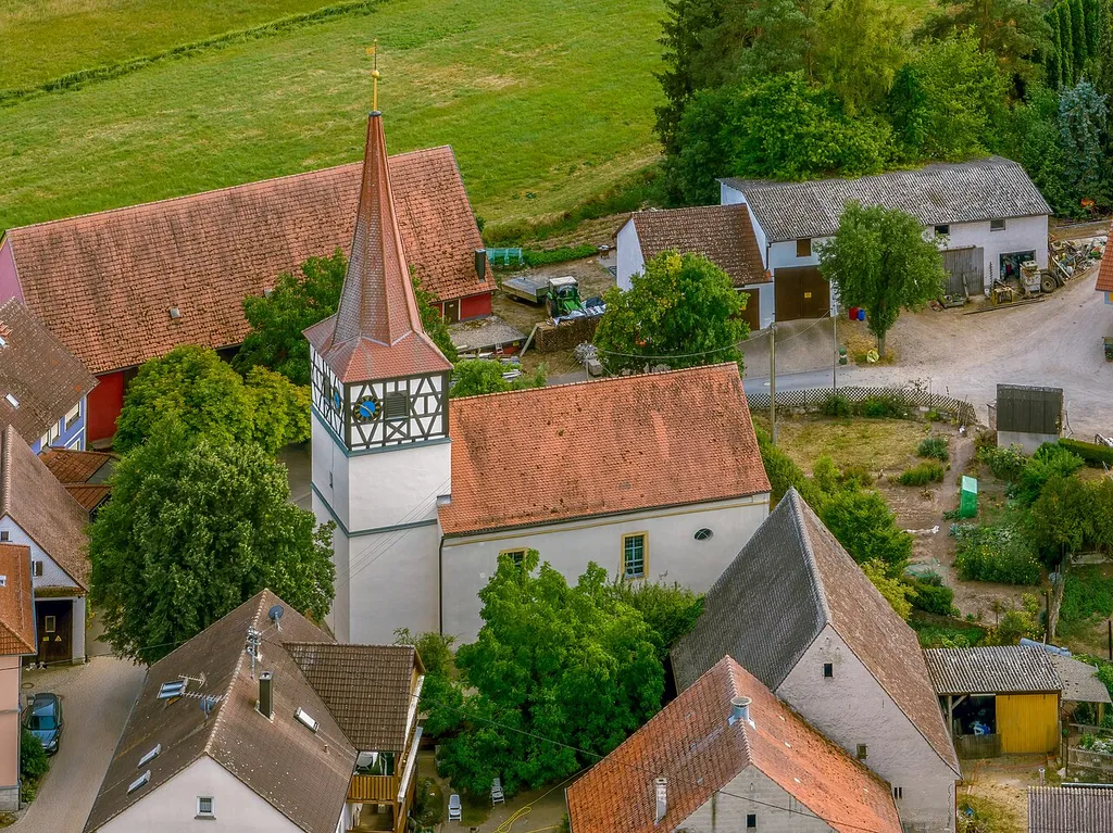 Lutheran Church of Our Lady in Kleinweisach in the district of Erlangen-Höchstadt
