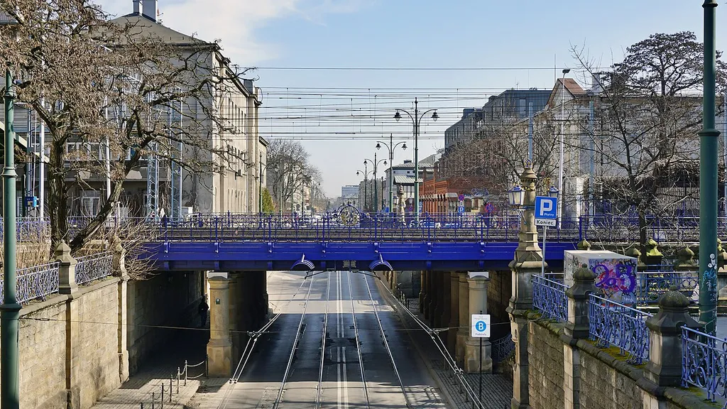 Kraków, Przekop Talowskiego i wiadukt kolejowy