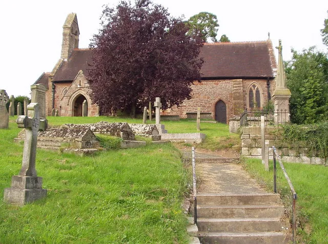 St Michael's parish church, Ford, Shropshire, seen from the south