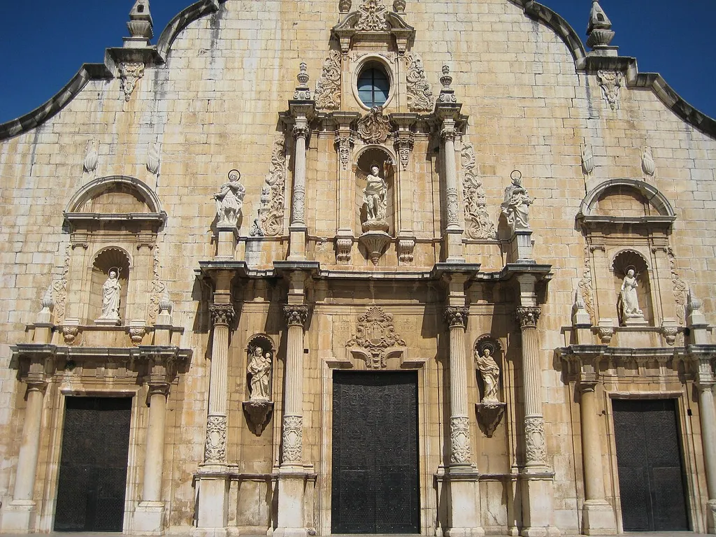 Front of the church of St. John the Baptist, Alcalà de Xivert (Spain)
