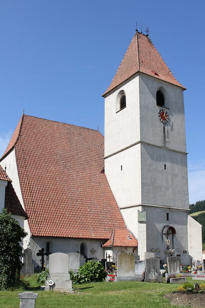 Denkmalgeschützte katholische Pfarrkirche im Ortsteil Unteraspang in Aspang-Markt