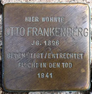 Stolperstein dedicated to Otto Frankenberg