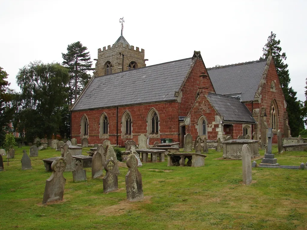 Photograph of St Peter's Church, Myddle, Shropshire, England