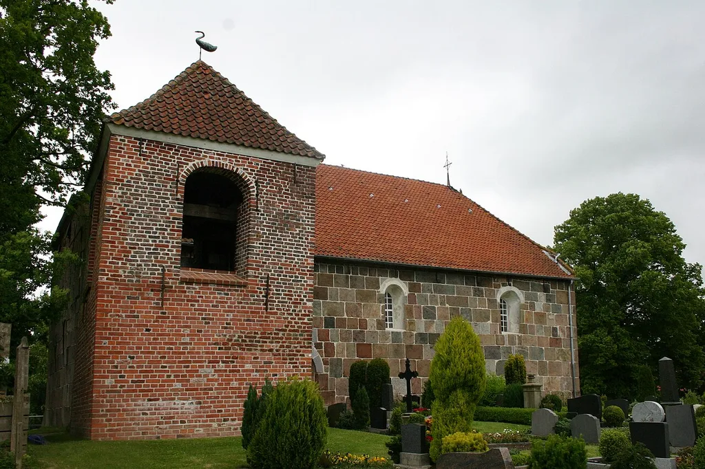 Historic Saint Dionysius Church in Asel, district of Wittmund, East Frisia, Germany
