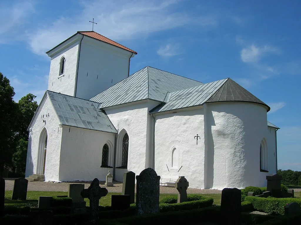 Andrarum Church, Tomelilla Municipality, Scania, Diocese of Lund, Sweden.