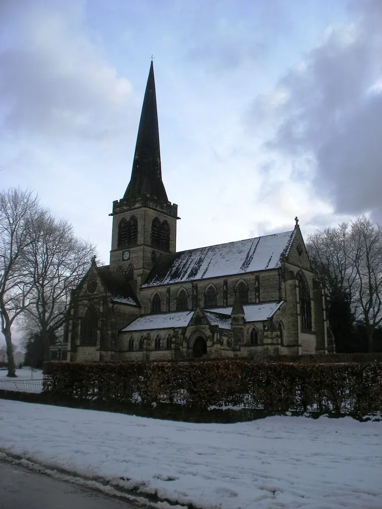 The new church at Wentworth in the snow