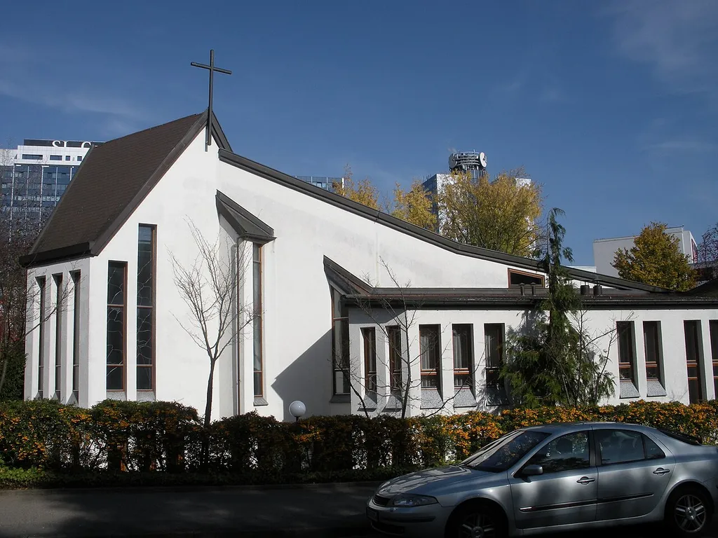 Protestant Auferstehungs-Church in Stuttgart-Möhringen