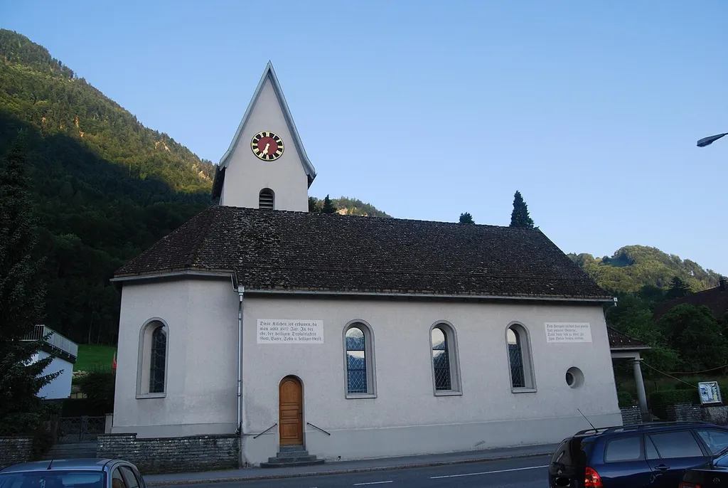 Church of Bilten, canton of Glarus, Switzerland