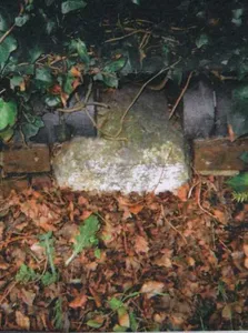 Milestone, Milestone House, 400m N of railway bridge