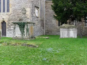 Two chest tombs in churchyard of St Mary's circa 5 metres to north west of north transept