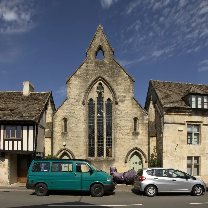 Former Congregational church, High Street, Northleach, Gloucestershire, seen from the southwest