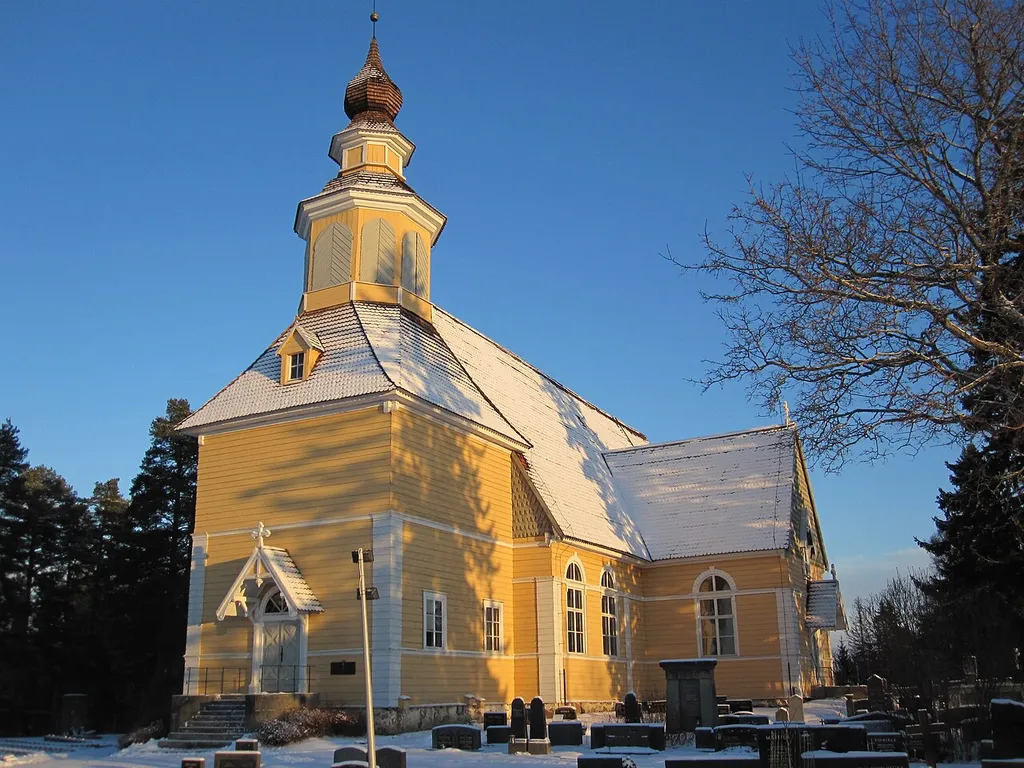 Längelmäki Church in Orivesi, Finland, was built in 1770–1772.