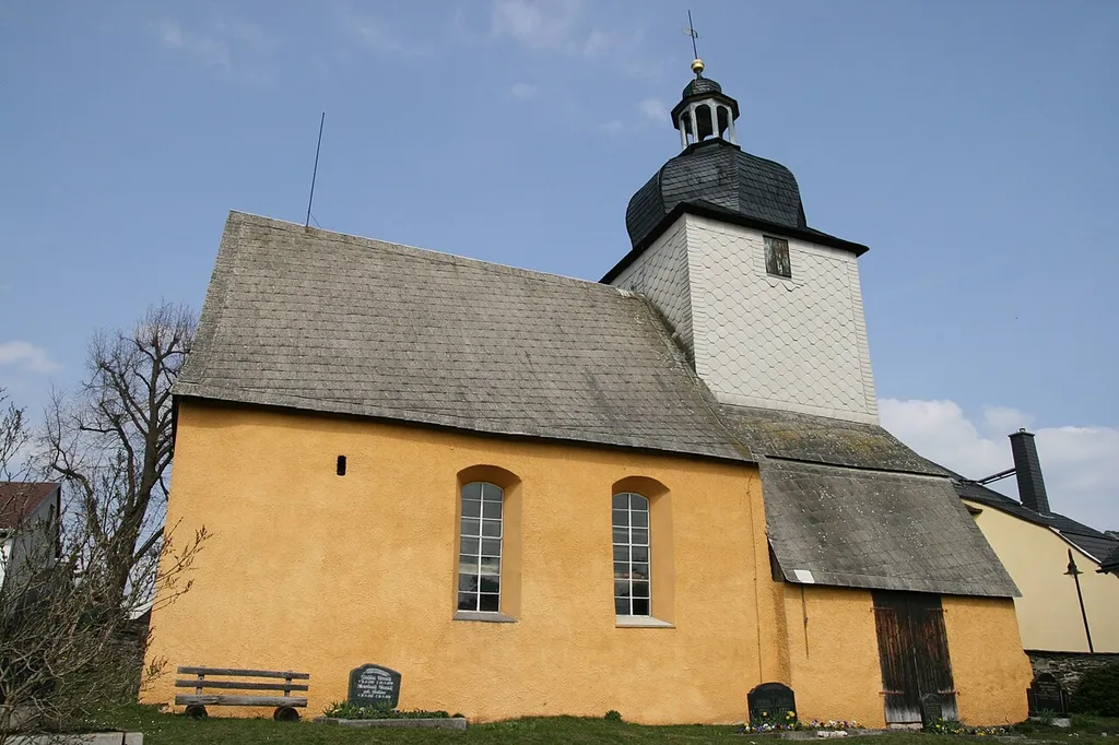 Kirche in Piesigitz, Thüringen, Deutschland
