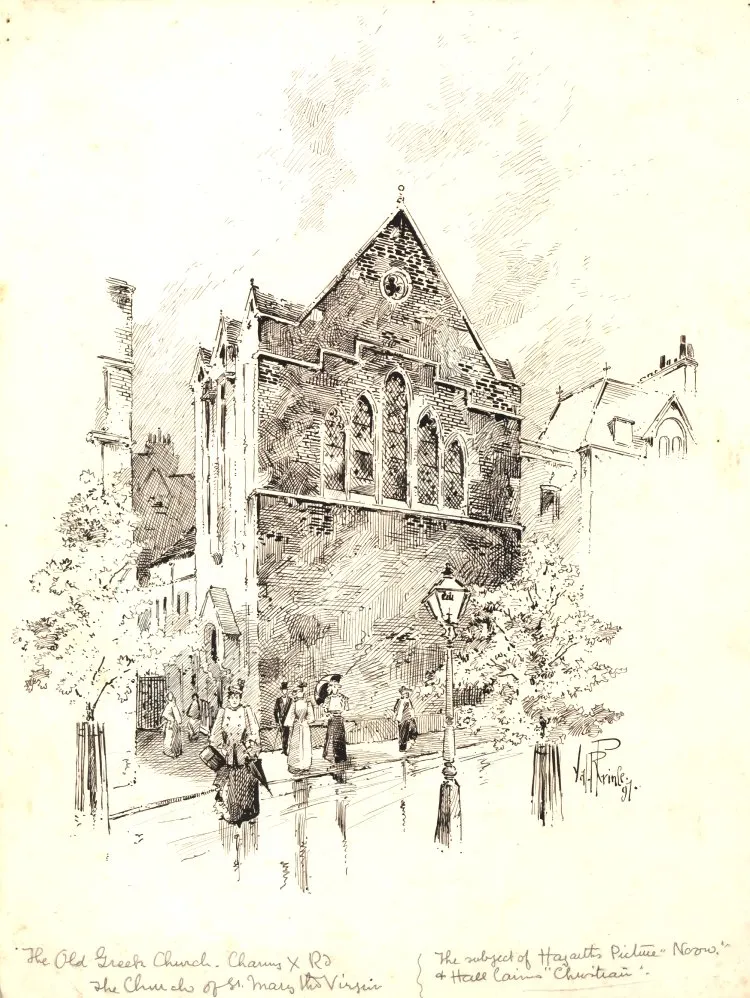 St Mary's Church, Charing Cross, London, AKA the old Greek church.