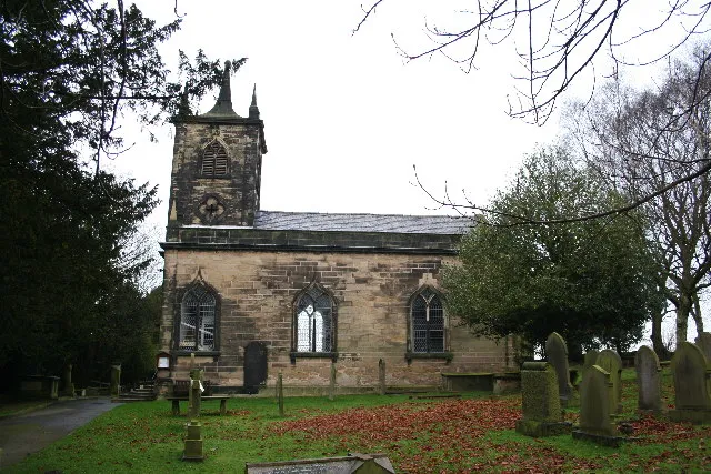 St James' parish church, Ravenfield, South Yorkshire, seen from the south