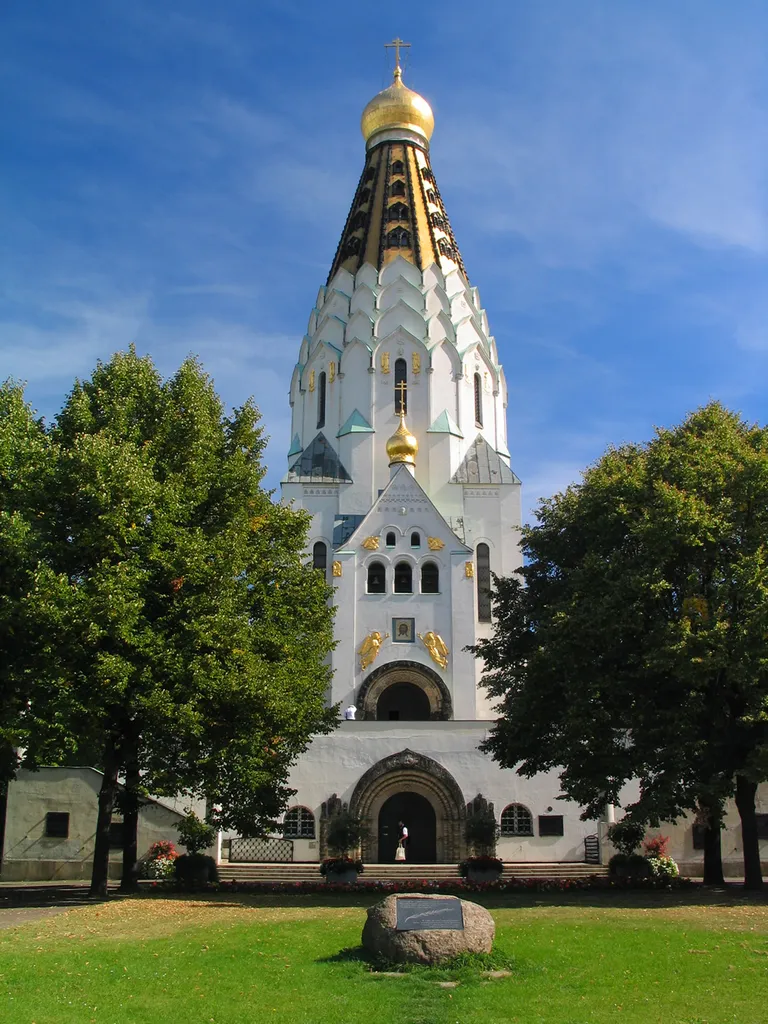 Russian Orthodox Church in Leipzig. Architect: Vladimir Alexandrovich Pokrovsky (1871-1931)