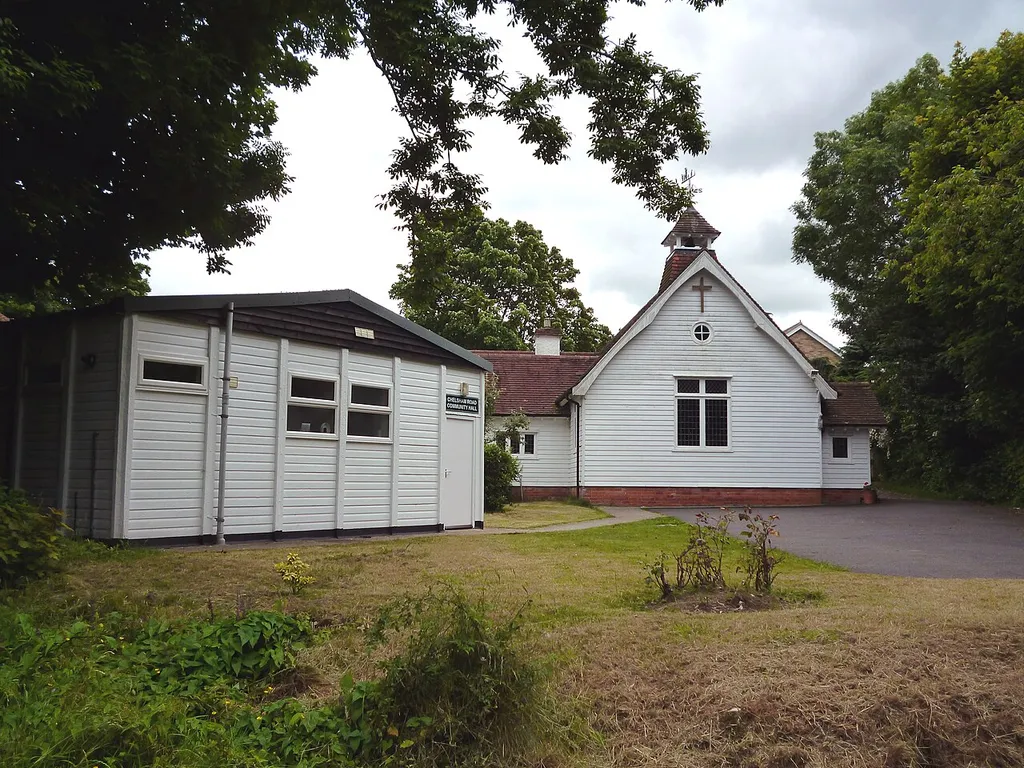 Warlingham, Chelsham Road: Church and community hall