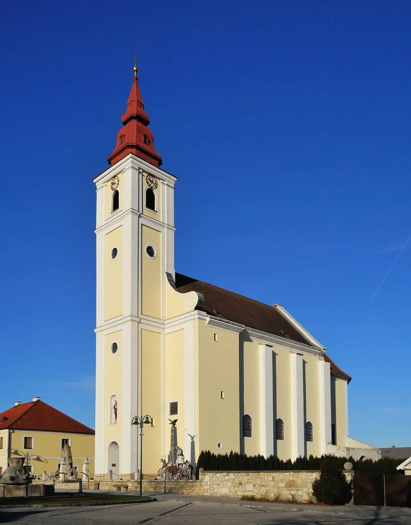 Parish church Maria Visitation at Sommerein, Lower Austria, Austria