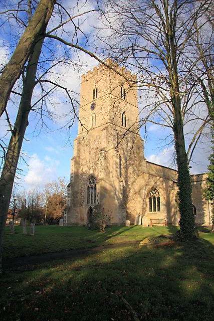 The Church of St Martin in Exning near Newmarket, Suffolk, England. The medieval church is a Grade I listed building.