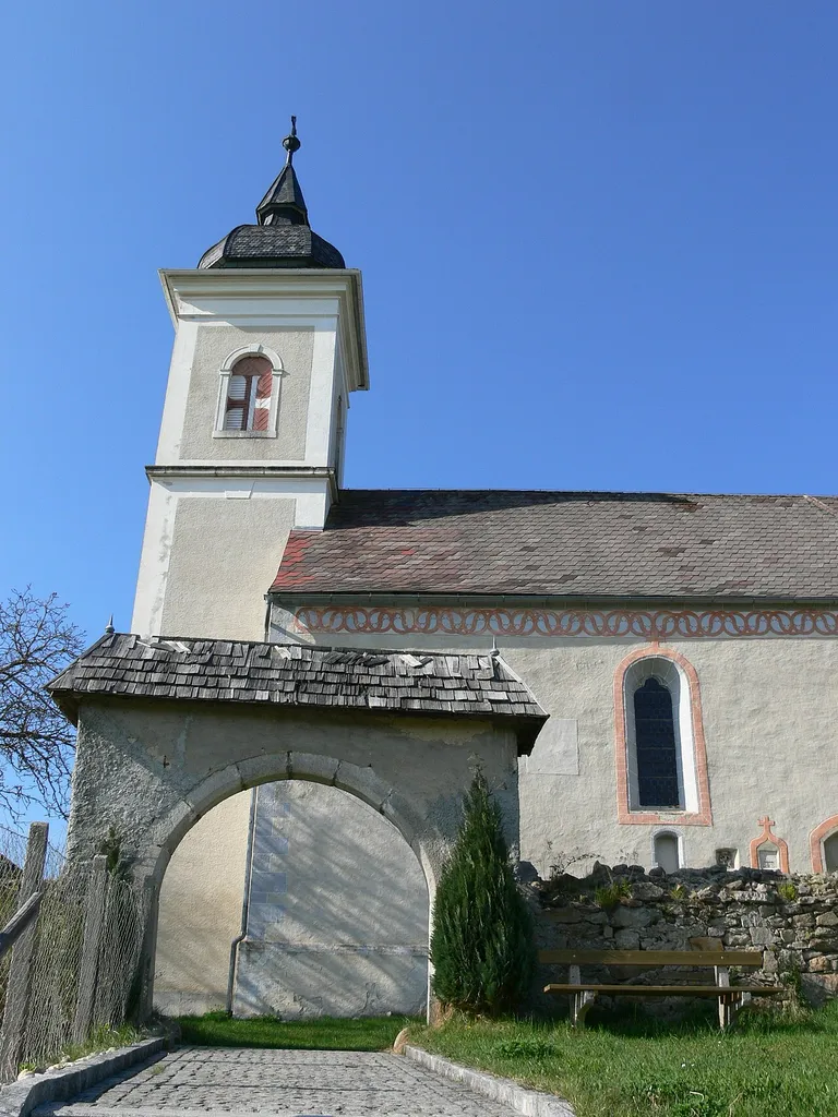 St. Anna im Steinbruch ( Neufelden / Upper Austria ). Entrance to the church yard.