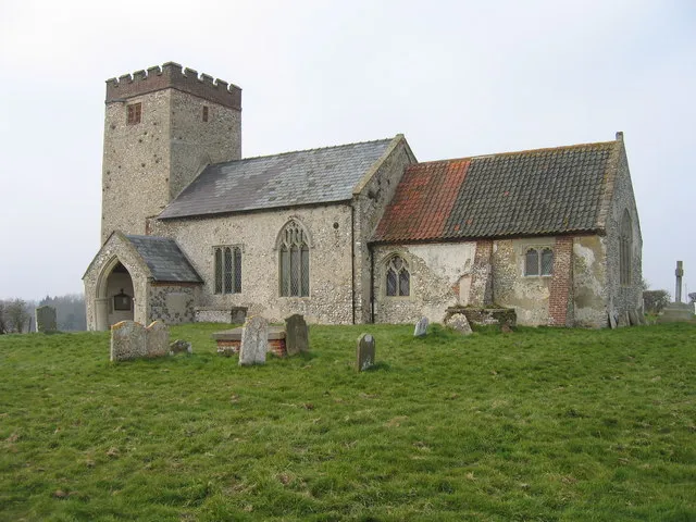 All Saints' Tattersett Right out in the fields south of Coxford. For the full story look at Simon Knott's excellent http://www.norfolkchurches.co.uk/tattersett/tattersett.htm
