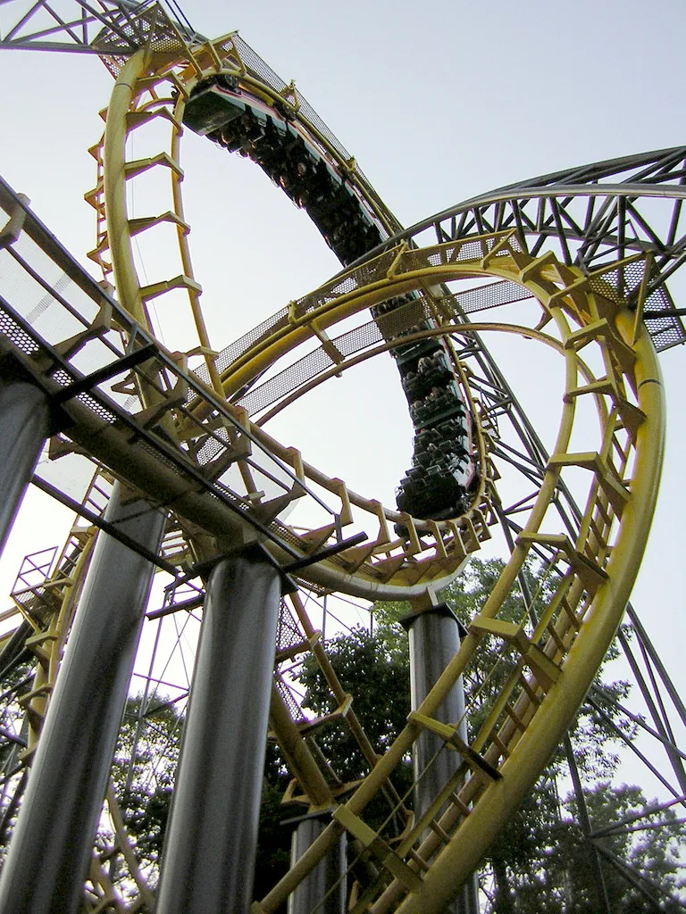 Loch Ness Monster roller coaster at Busch Gardens Williamsburg.