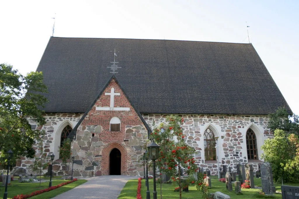The Church of Hollola, Finland is a medieval stone church built in 1495–1510 during the end of the Catholic era, since the 1520s an Evangelical Lutheran church of the parish of Hollola