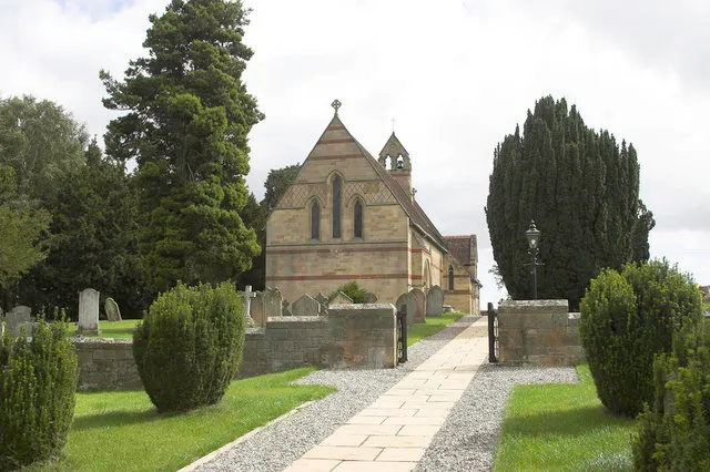 St John the Evangelist's parish Church, Colemere, Shropshire, seen from the west