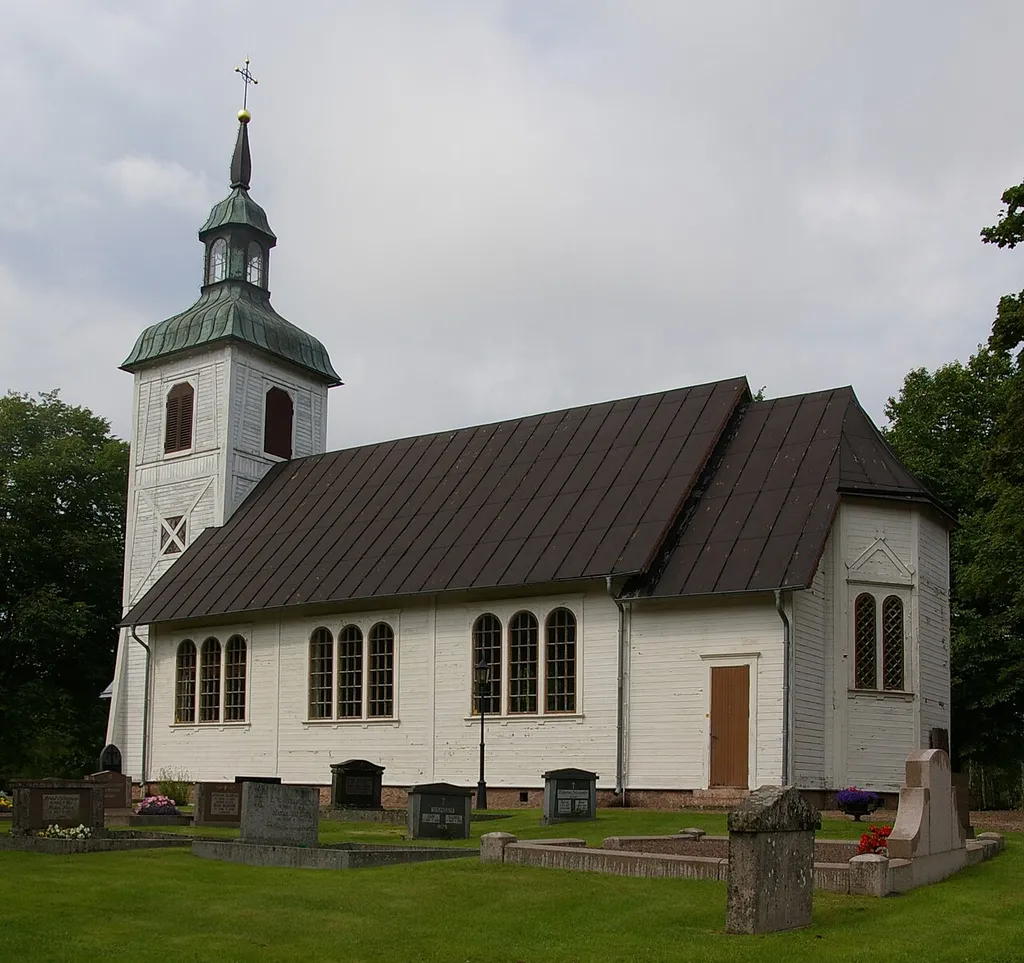 Hällestads kyrka (Swedish:Church of Hällestad) in Västergötland, Sweden.
